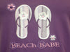 Beach Babe 100% Pure Egyptian Cotton Pajama In Purple - Anippe