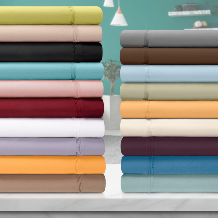 Egyptian Cotton 650 Thread Count Solid Sheet Set