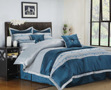 7-PIECE BEDDING SET, COMFORTER, SHAMS AND DECORATIVE PILLOWS - Anippe