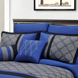 7-PIECE BEDDING SET, COMFORTER, SHAMS AND DECORATIVE PILLOWS - Anippe