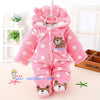 Newborn Baby Girls Clothing Coral Fleece Winter Boy Rompers Cartoon Infant Clothes Meninas Bear Down Snowsuit Babies Jumpsuits - Anippe