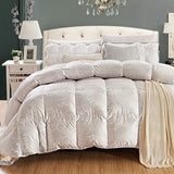 Luxury Goose Down Quilt Duvet Queen King Size White/Pink/Silver/Golden Luxury Winter Blanket Comforter - Anippe
