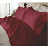 Luxury 1000 TC 100% Egyptian Cotton California King Sheet Set Solid In Burgundy - Anippe