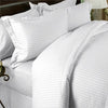 Two Luxury 800 TC King Size Pillow Cases striped in White - Anippe