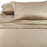 Luxury 1000 TC 100% Egyptian Cotton California King Sheet Set Solid In Taupe - Anippe