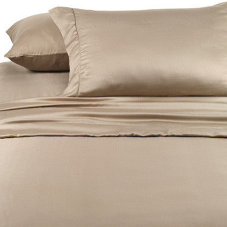 Luxury 1000 TC 100% Egyptian Cotton California King Sheet Set Solid In Taupe