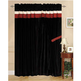 Luxury Brick 60"x84" Window Curtain with Lining and 18" Valance - Anippe