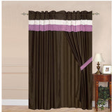 Luxury Lavender 60"x84" Window Curtain with Lining and 18" Valance - Anippe