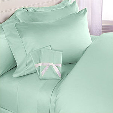 Luxury 600 Thread Count 100% Egyptian Cotton Queen Sheet Set In Sage