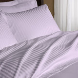 Luxury 600 TC 100% Egyptian Cotton Full Sheet Set Striped In Lavender - Anippe
