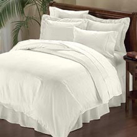 Luxury 1000TC 100% Egyptian Cotton Duvet Cover - Full/Queen Solid in Ivory