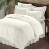 Luxury 1000TC 100% Egyptian Cotton Duvet Cover - Full/Queen Solid in Ivory - Anippe