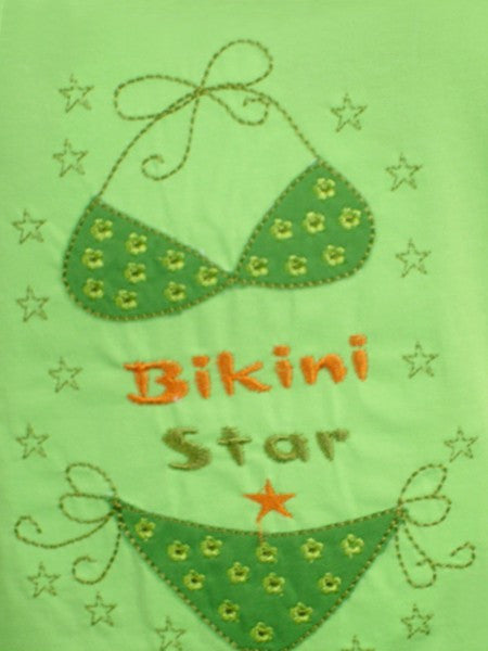 Bikini Star 100% Pure Egyptian Cotton Pajama In Green - Anippe