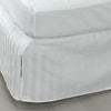 Luxury 300TC 100% Pure Egyptian Cotton Striped Bed Skirt in White - Anippe