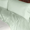 Luxury 600 TC 100% Egyptian Cotton California King Sheet Set Striped In Sage/Light Green - Anippe