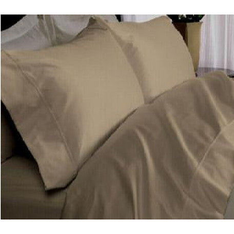 Luxury 1000TC 100% Egyptian Cotton Duvet Cover - Full/Queen Solid in Taupe