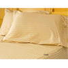 Luxury 600 Thread Coun 100% Egyptian Cotton King Sheet Set Striped In Gold - Anippe