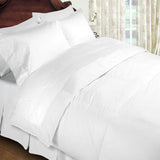 Luxury 1000 TC 100%  Cotton Full Sheet Set Solid In White - Anippe