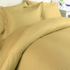 Luxury 1000TC 100% Egyptian Cotton Duvet Cover - King/Cal King Striped in Gold - Anippe