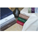 Pure Egyptian Cotton 600 Thread Count Stripe Split King Sheet Sets - Anippe