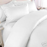 Two Luxury 800 TC Queen Size Pillow Cases Solid in White - Anippe
